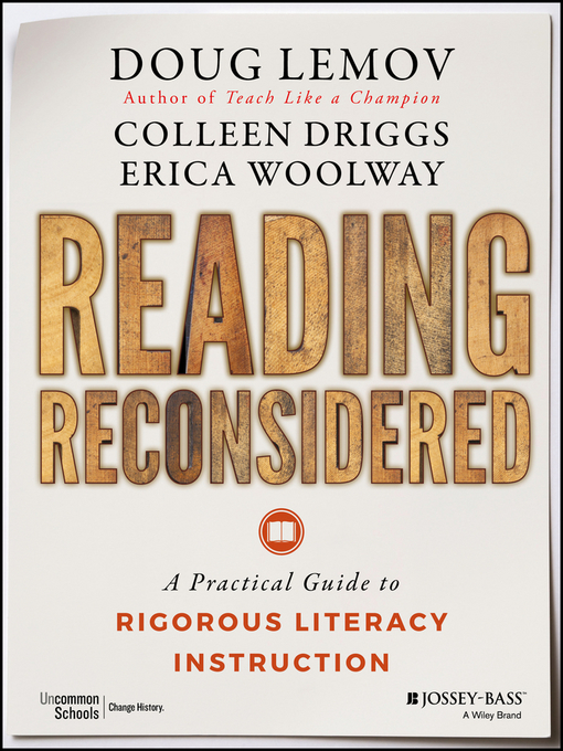 Title details for Reading Reconsidered by Doug Lemov - Available